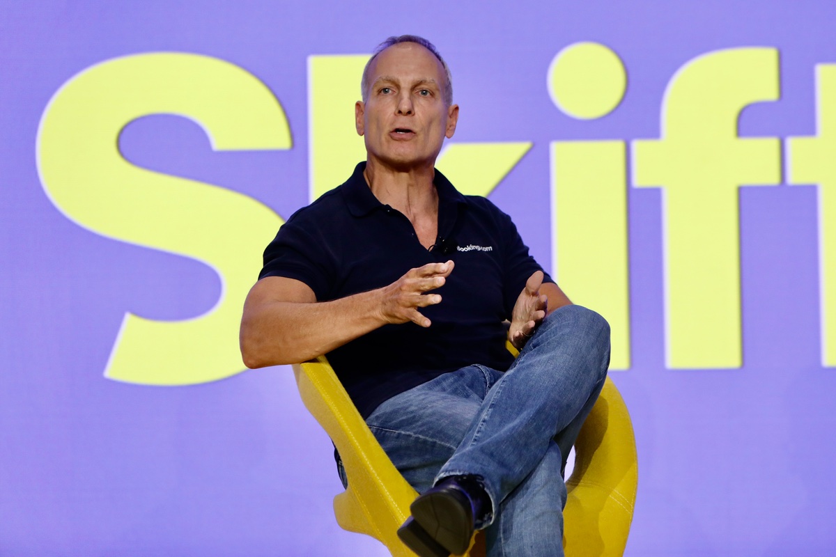 Pictured: Glenn Fogel, president and CEO of Booking Holdings, at Skift Global Forum on September 17, 2024. 