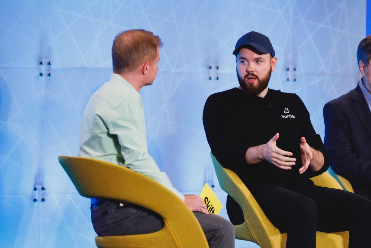 Sonder co-founder and CEO Francis Davidson at Skift Global Forum 2021. Source: Skift.