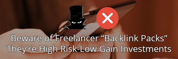 Do not buy PBN backlinks from freelancers or fiverr!