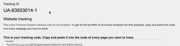 Google Analytics Assigns An Individual Tracking Code Per Website
