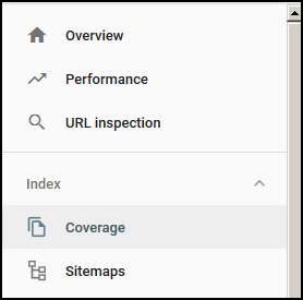 Google Search Console Coverage